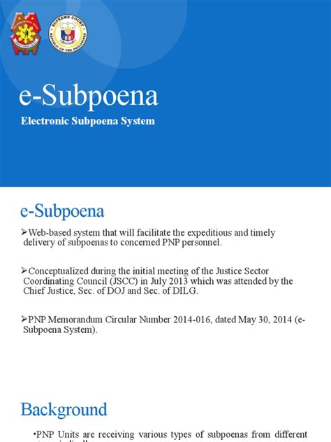 eSubPoena.