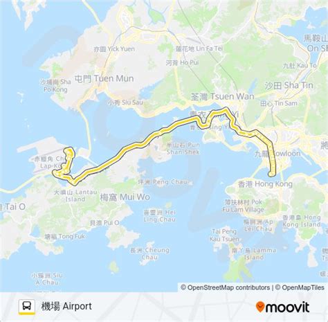 n21路線：時刻表，站點和地圖.